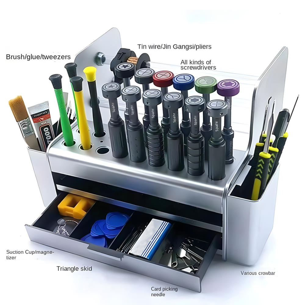 Phone Accessories Cabinet - 데스크탑 랙 전자 유지보수 도구 캐비닛
