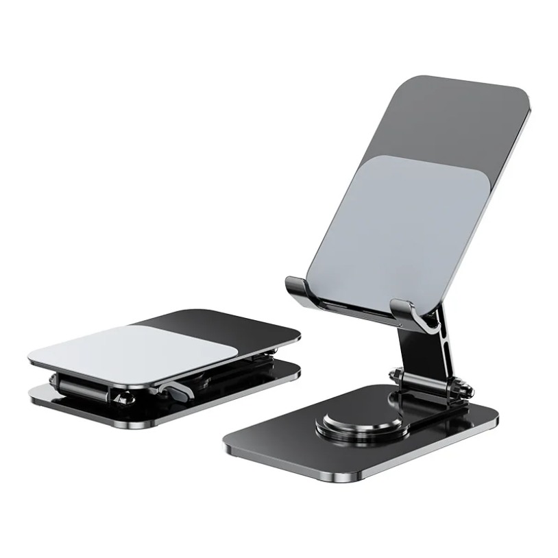 Desk Phone Stand - 유니버설 메탈 360 ° 회전식 휴대폰