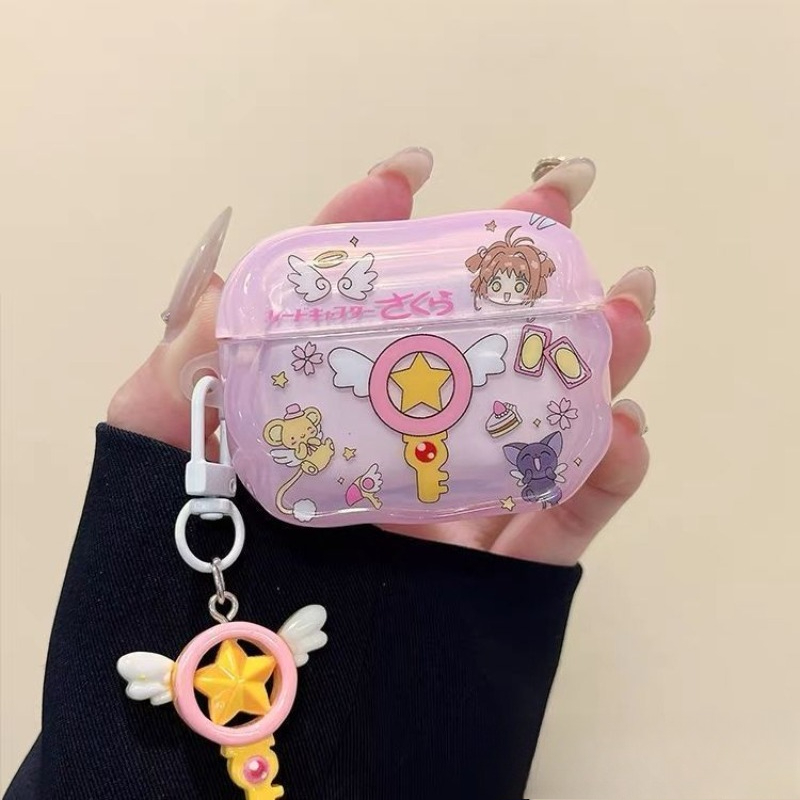 Airpod Case Cover - 만화 카드캡터 사쿠라 마법 지팡이 에어팟