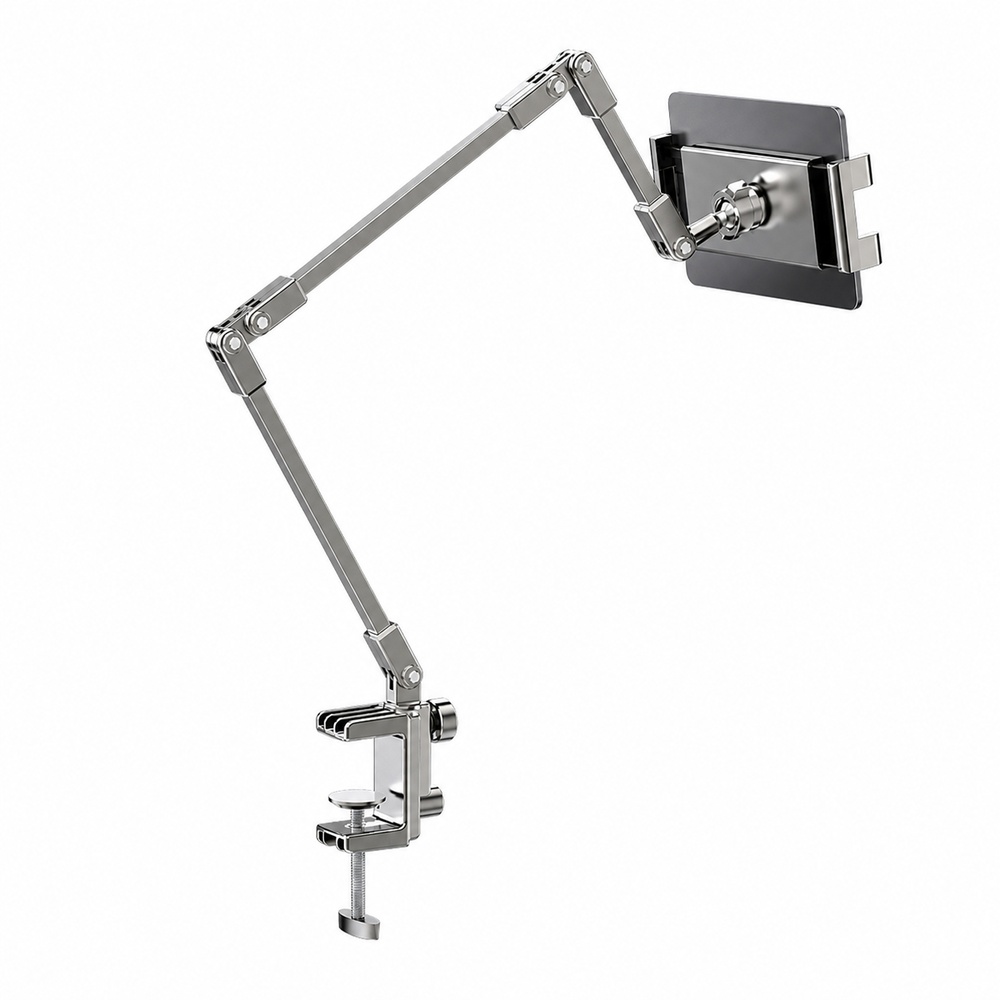 Desk Phone Stand - 4.7-12.9인치 휴대폰/태블릿용 조절 가능한 침대 휴대폰