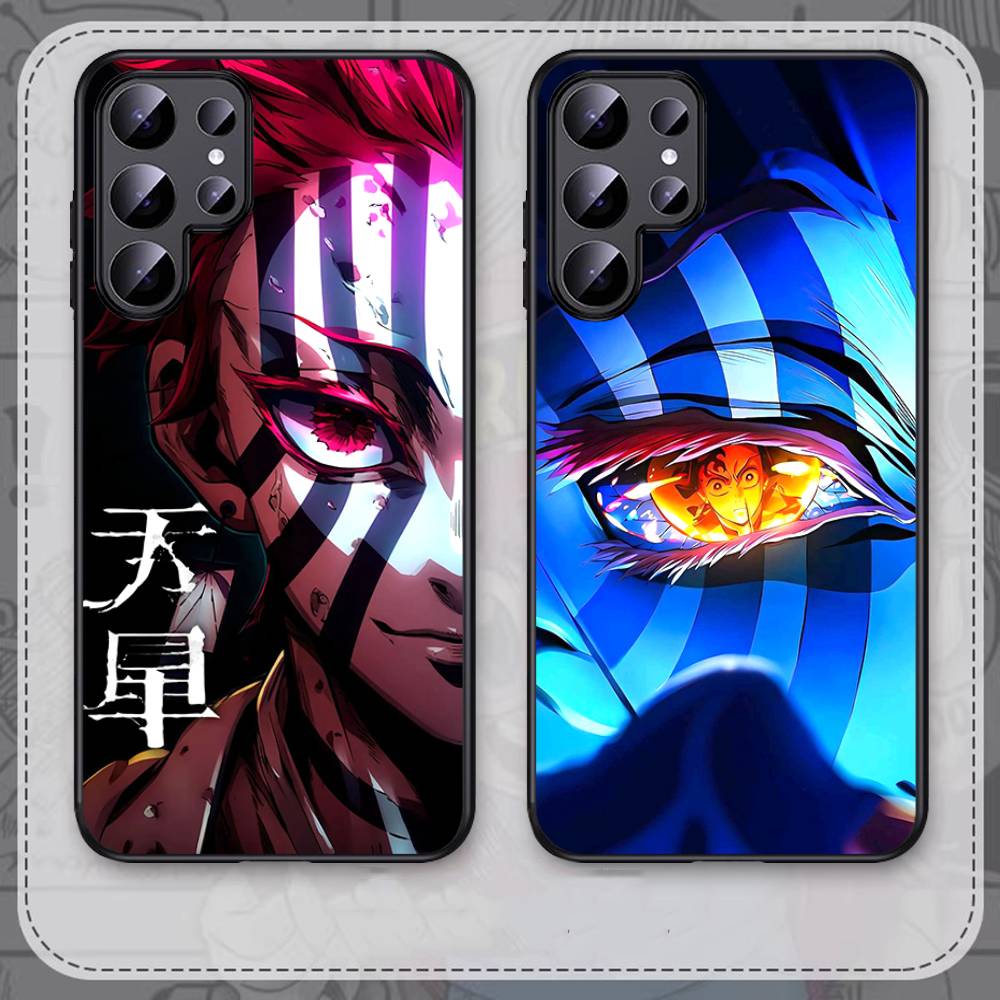 Phone Accessories Demon Slayer - D-Demon Akaza S-Slayer 폰 케이스 삼성