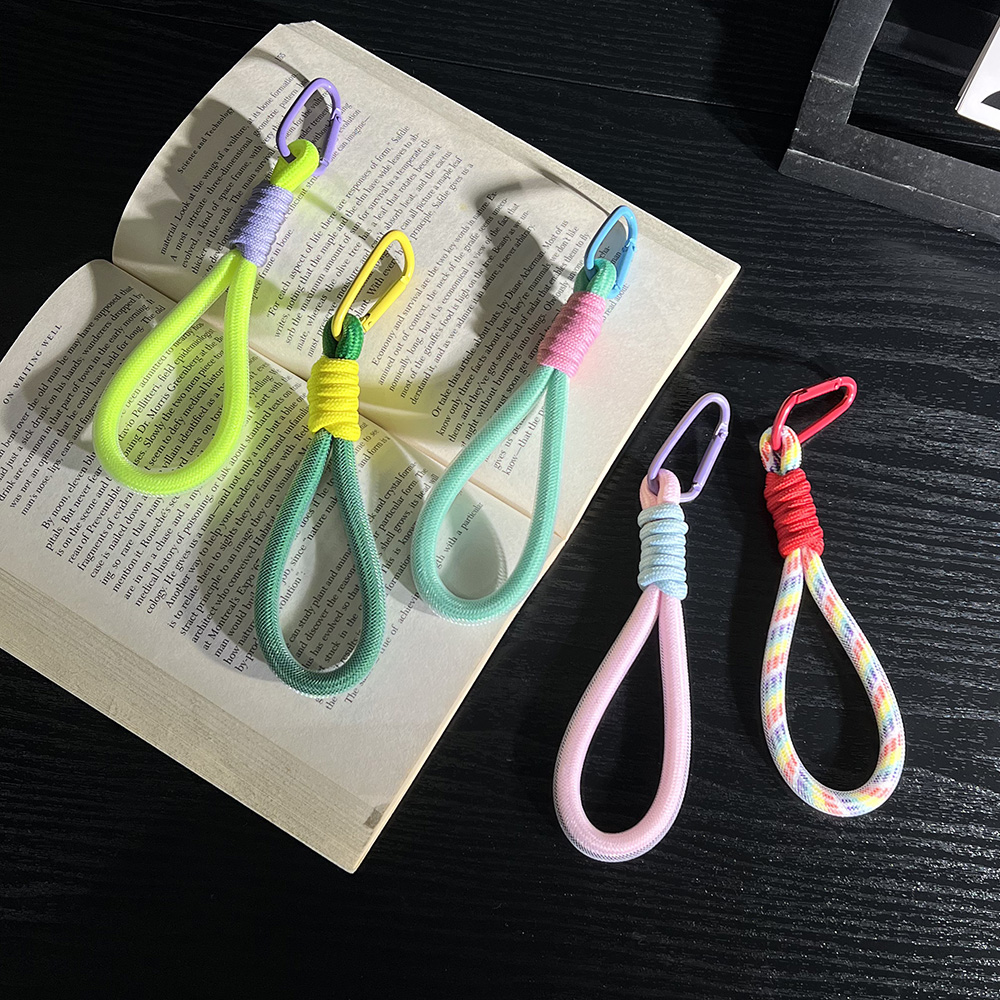 Phone Accessories Keychain - 메쉬 랜드야드 형광 펜던트 휴대폰 가방