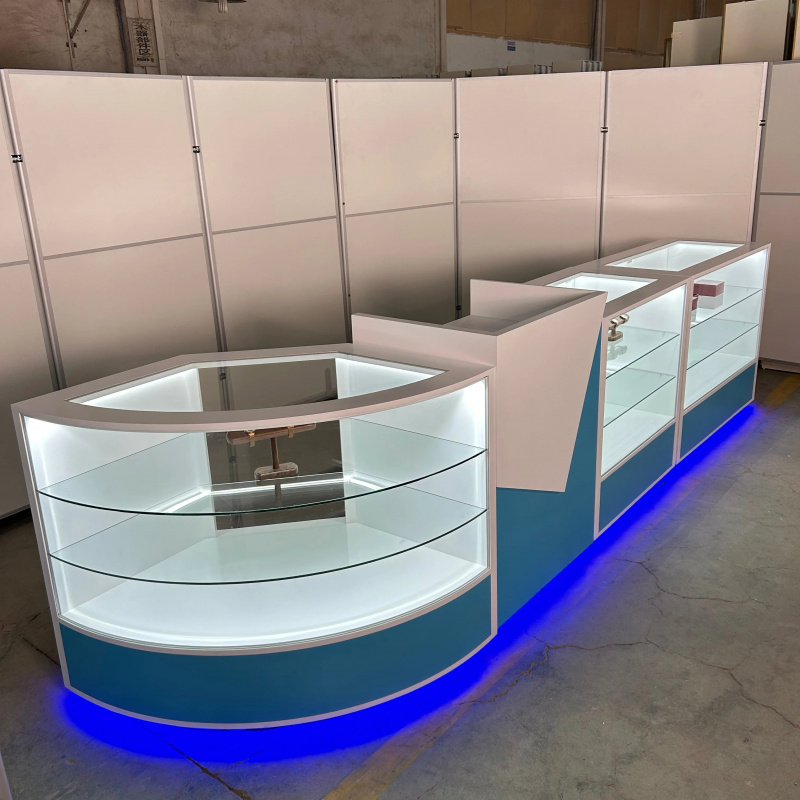 Phone Accessories Cabinet - 현대적인 휴대폰 매장 인테리어 디자인 전자제품