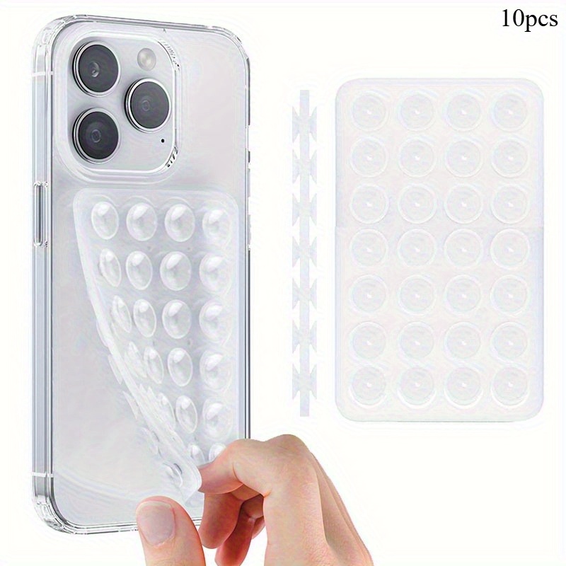 Desk Phone Stand - 10개입 양면 실리콘 흡착식 휴대폰 거치대
