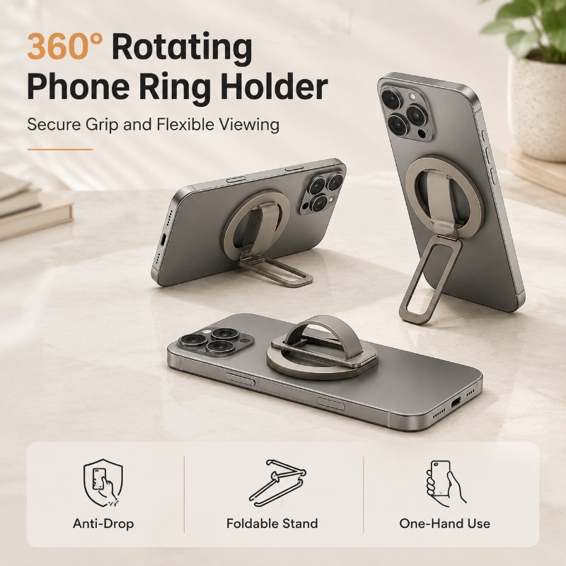 Desk Phone Stand - Magsafe용 실리콘 자석 손목밴드 폰 홀더,