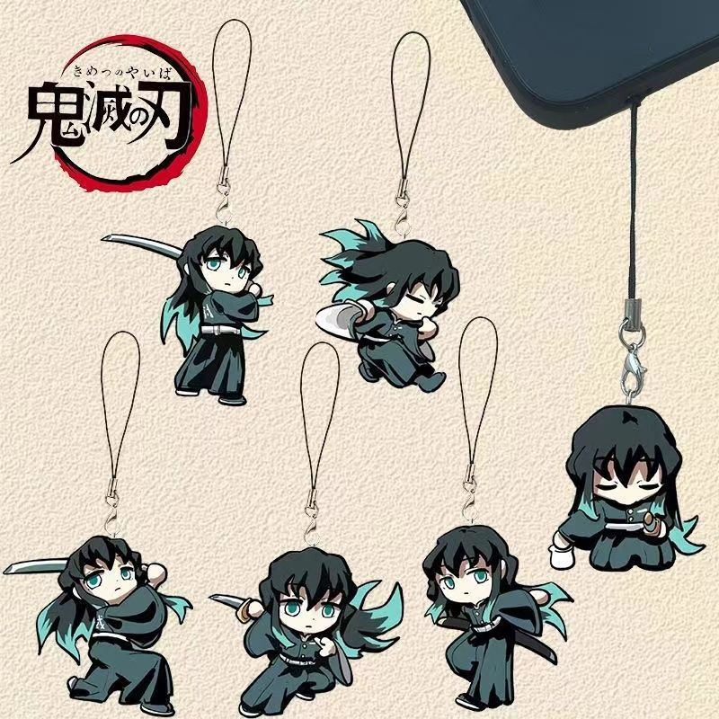 Phone Accessories Demon Slayer - 애니메이션 데몬 슬레이어 키체인 토키토루 무이치로