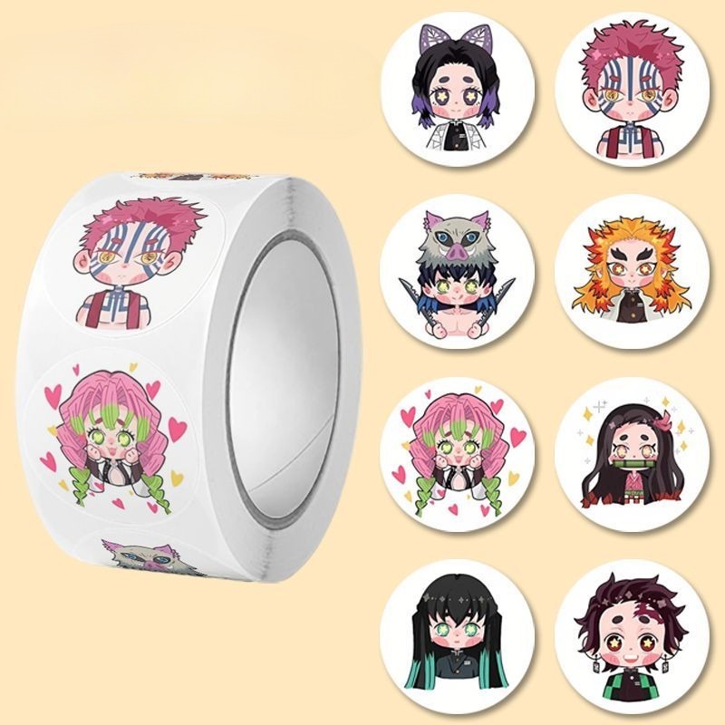 Phone Accessories Demon Slayer - 500개입 귀멸의 칼날 만화 버전 귀여운