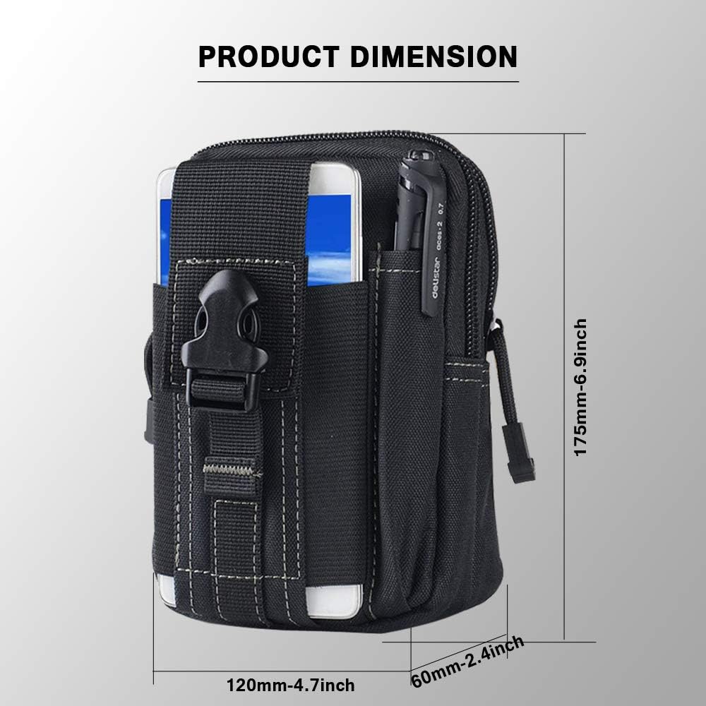 전술 몰리 벨트 파우치 군용 허리 가방 EDC 도구 주 - Phone Accessories 리뷰 및 가격