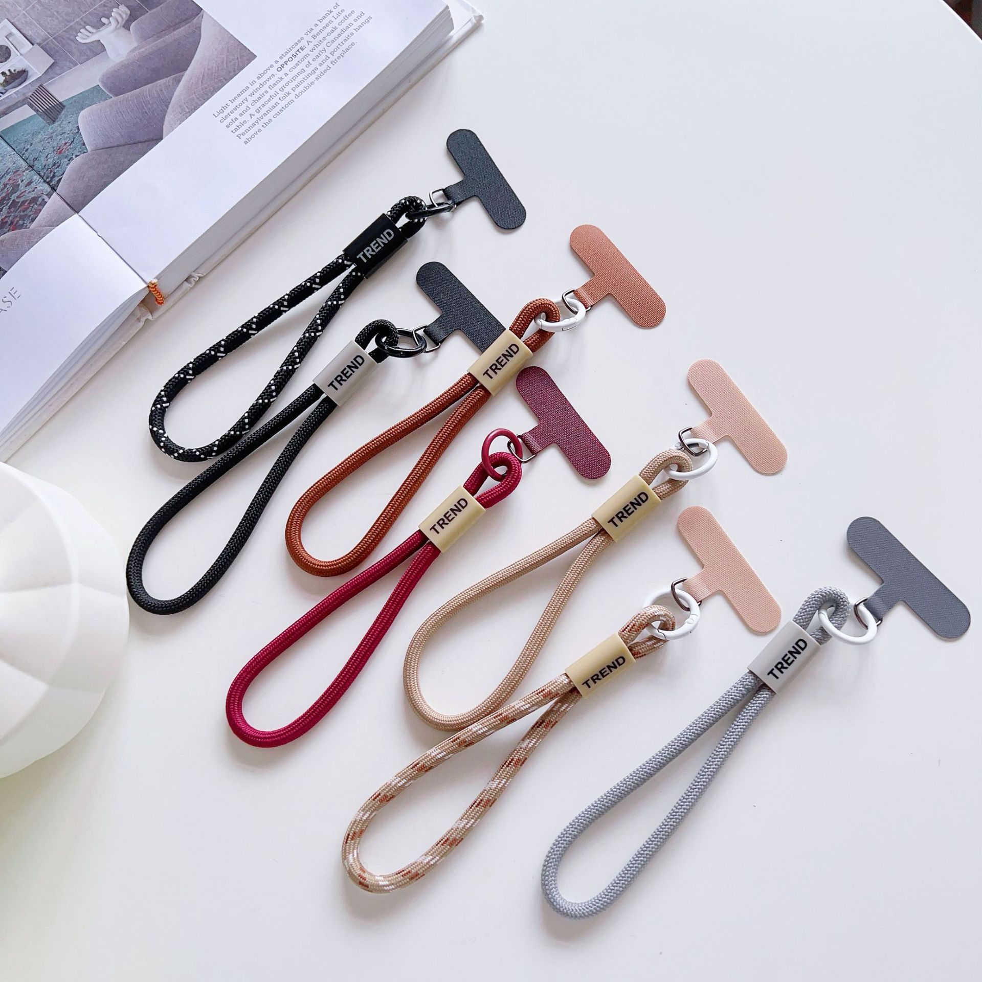 조절 가능한 폰 손목 스트랩 체인 패션 심플 캔디 컬러 - Phone Accessories Keychain 리뷰 및 가격