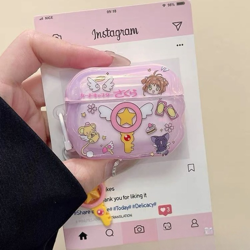 만화 카드캡터 사쿠라 마법 지팡이 에어팟 4세대 2세대 - Airpod Case Cover 리뷰 및 가격