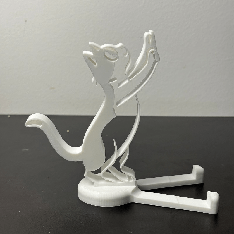 추상적인 속이 빈 라인 고양이 모양 휴대폰 거치대 미니 - Desk Phone Stand 리뷰 및 가격