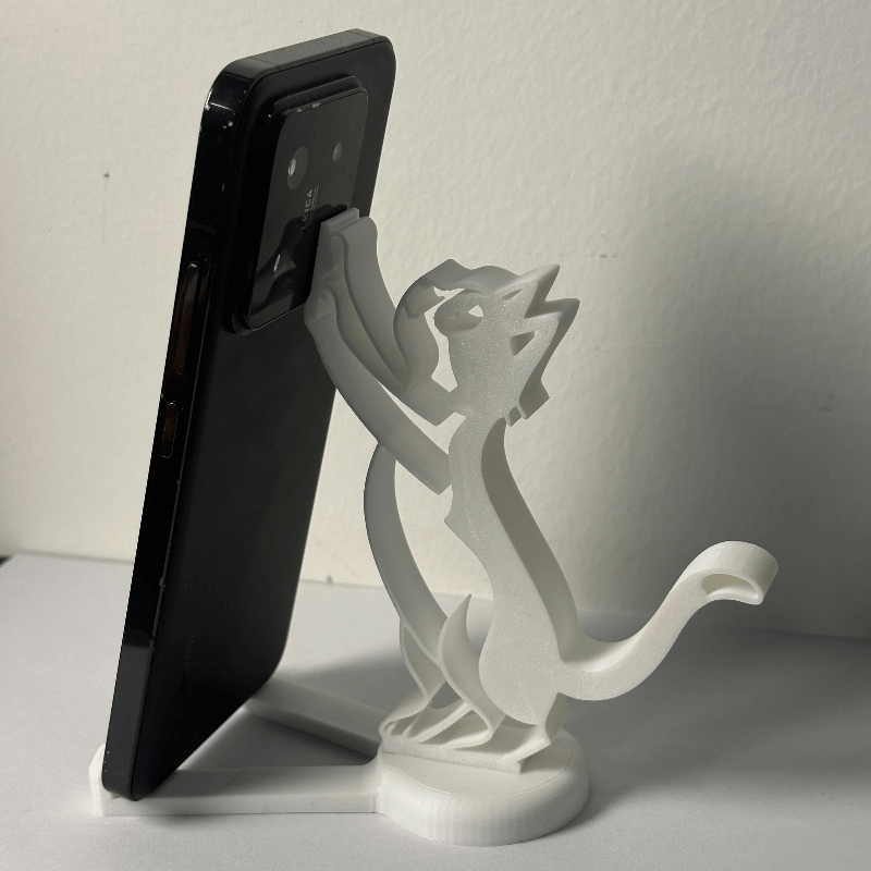 추상적인 속이 빈 라인 고양이 모양 휴대폰 거치대 미니 - Desk Phone Stand 리뷰 및 가격