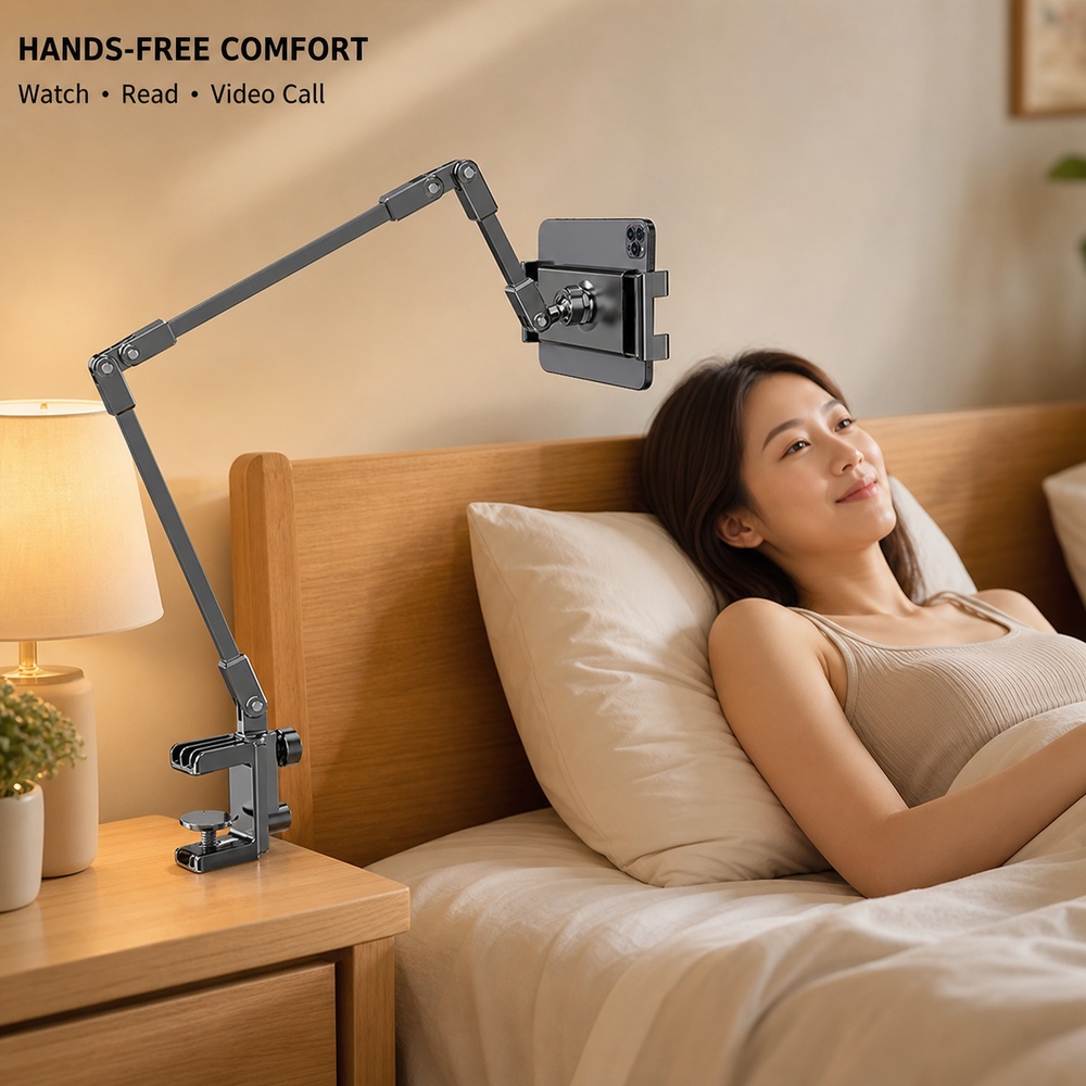 4.7-12.9인치 휴대폰/태블릿용 조절 가능한 침대  - Desk Phone Stand 리뷰 및 가격