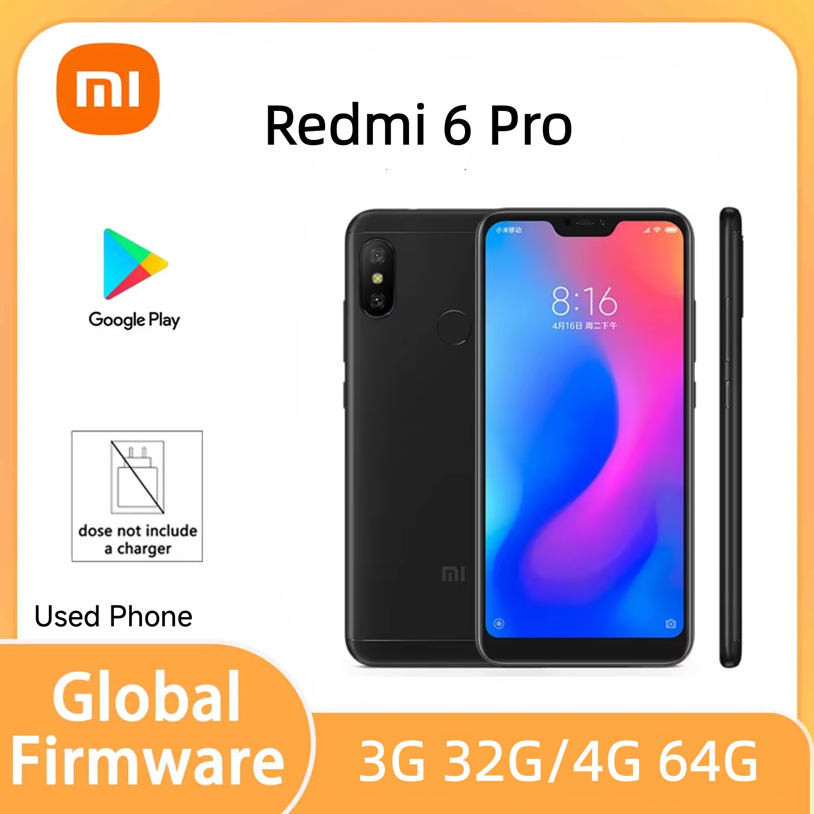 샤오미 레드미 6 프로 4g 64g 휴대폰 글로벌롬 4 - Phone Accessories Display 리뷰 및 가격