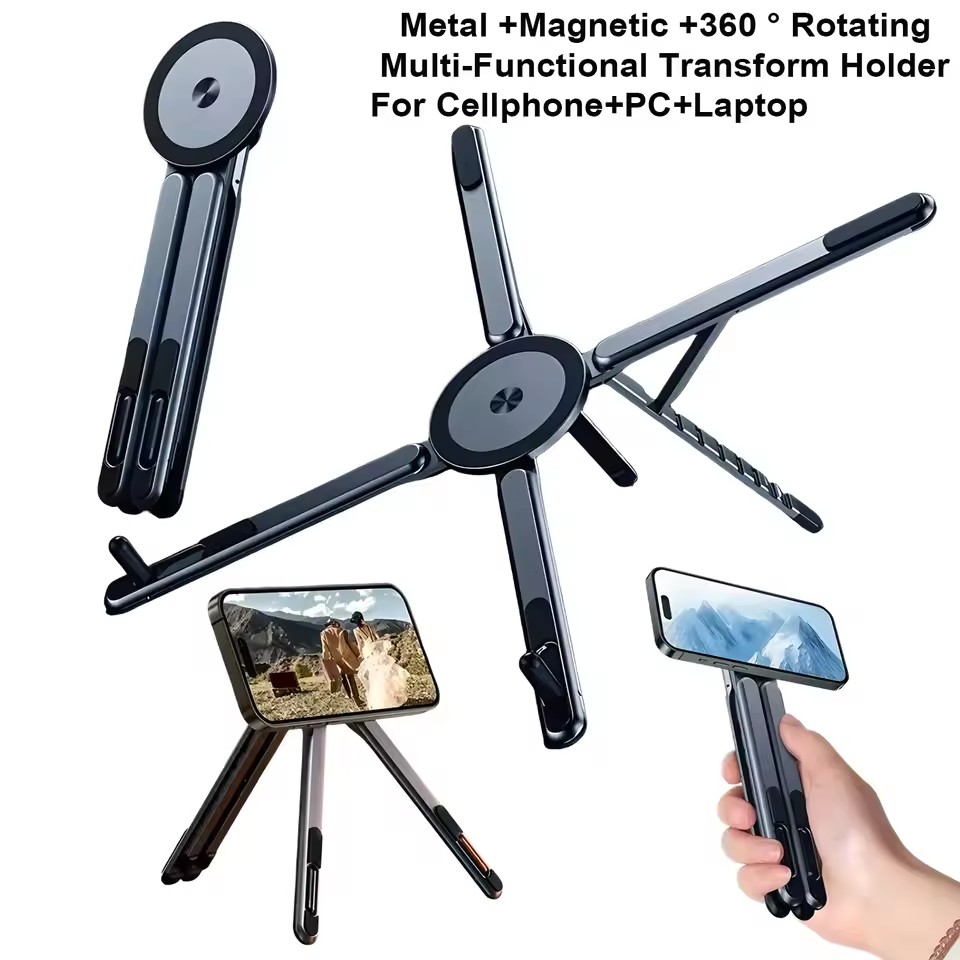 휴대용 자석식 휴대폰 거치대 & 셀카봉 3-in-1 접 - Desk Phone Stand 리뷰 및 가격