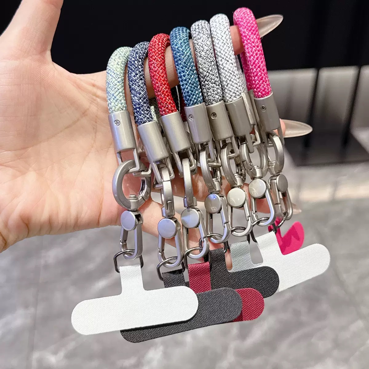 유니버설 키체인 랜야드 금속 키링 펜던트 분실 방지 짧 - Phone Accessories Keychain 리뷰 및 가격