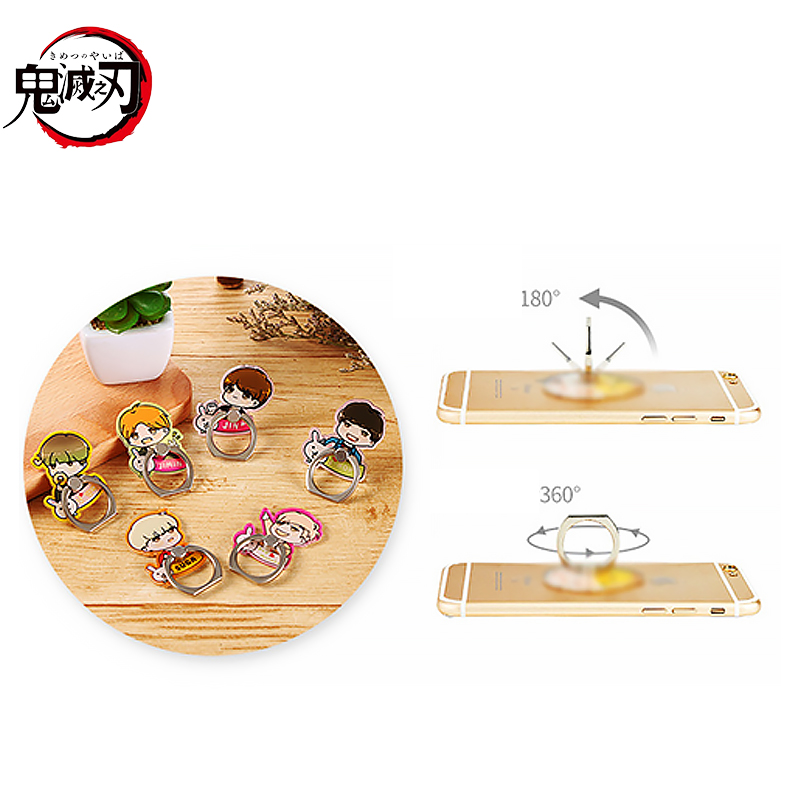 1pcs 악마 슬레이어 만화 휴대 전화 홀더 귀여운 액 - Phone Accessories Demon Slayer 리뷰 및 가격