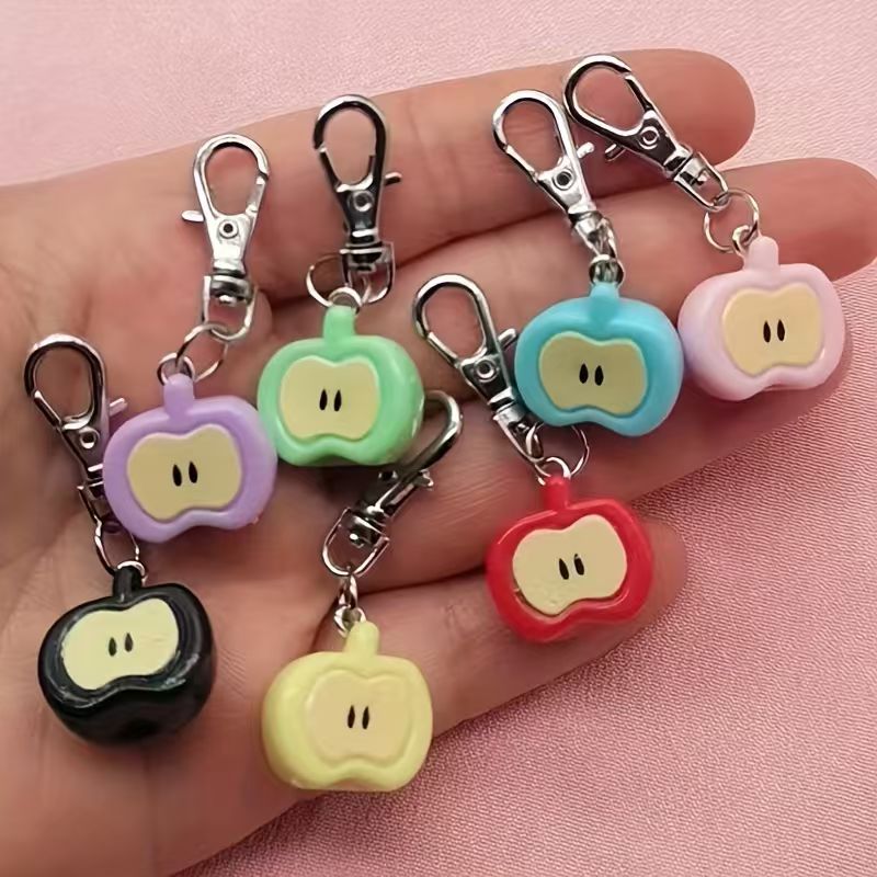 7개의 레진 모조 애플 키체인, 가방 및 휴대폰 액세서 - Phone Accessories 리뷰 및 가격
