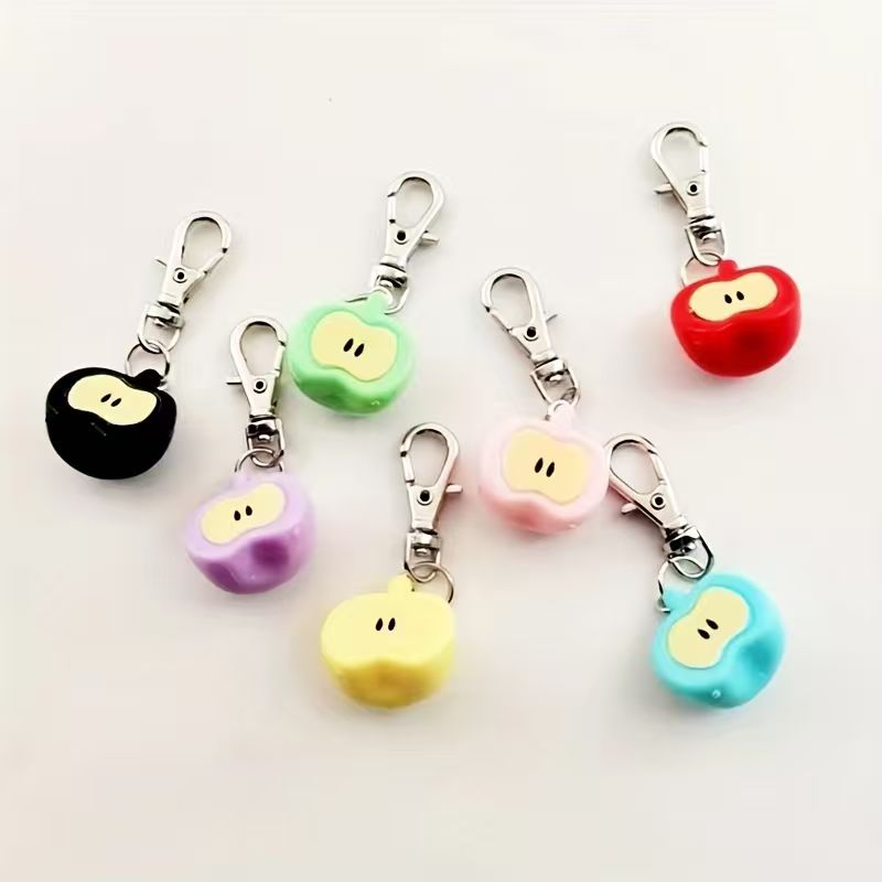 7개의 레진 모조 애플 키체인, 가방 및 휴대폰 액세서 - Phone Accessories 리뷰 및 가격
