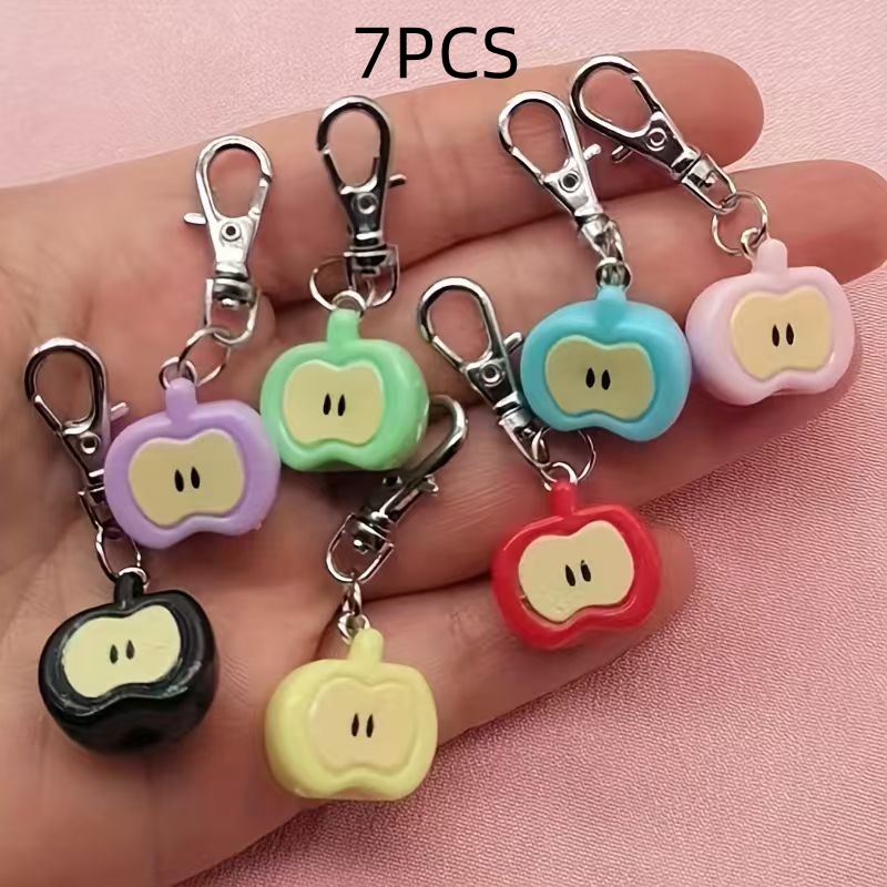 7개의 레진 모조 애플 키체인, 가방 및 휴대폰 액세서 - Phone Accessories 리뷰 및 가격