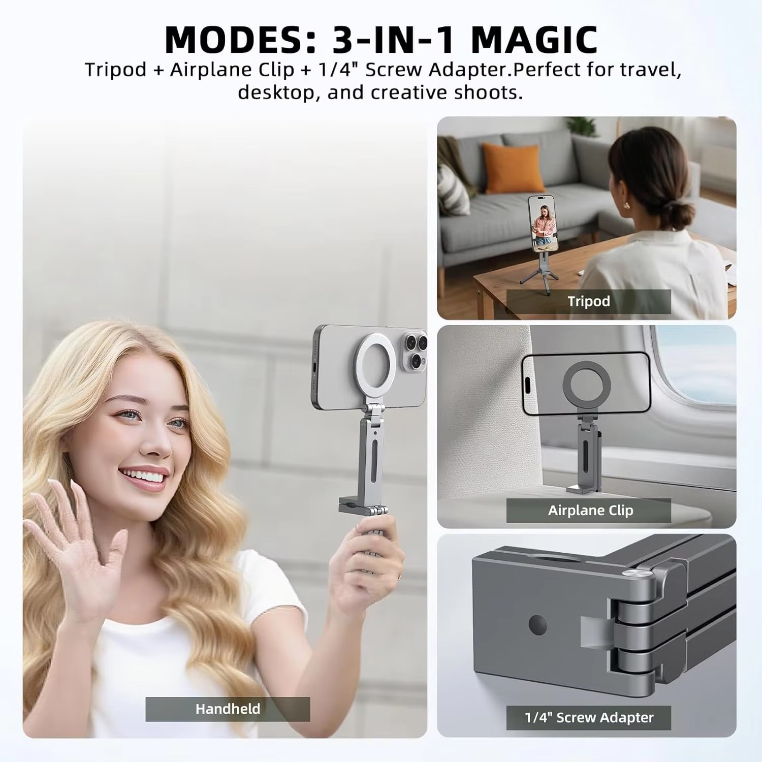 유니버설 마그네틱 폰 홀더 여행 필수품 자유로운 회전  - Phone Accessories 리뷰 및 가격