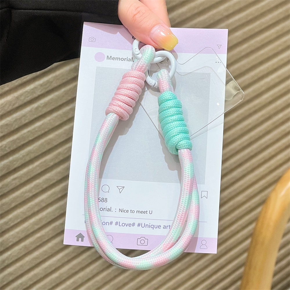 휴대폰 짧은 끈 범용 다채로운 손목 스트랩 로프 휴대폰 - Phone Accessories Keychain 리뷰 및 가격