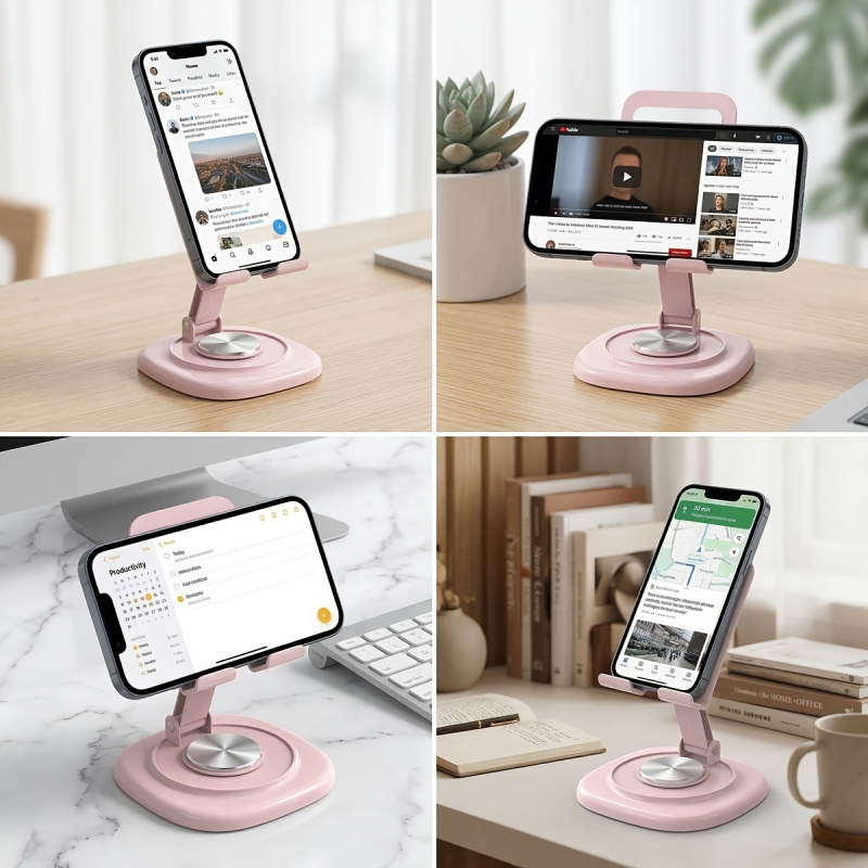마카롱 데스크탑 메탈 회전식 휴대폰/태블릿 거치대 -  - Desk Phone Stand 리뷰 및 가격