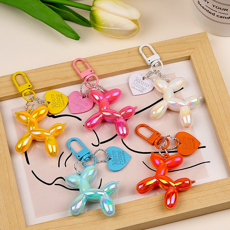 폰 스트랩 크리에이티브 인스 만화풍 풍선 강아지 합금  - Phone Accessories Keychain 리뷰 및 가격