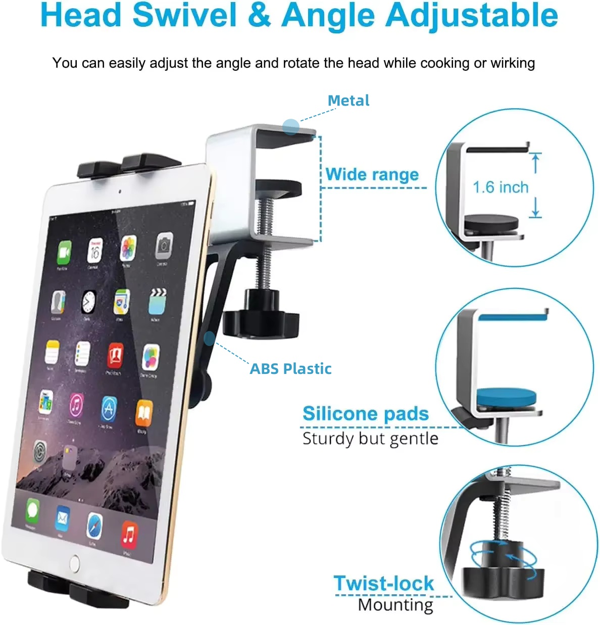 캐비닛 전화 태블릿 홀더 아래 유니버설 주방 4.7-1 - Phone Accessories Cabinet 리뷰 및 가격