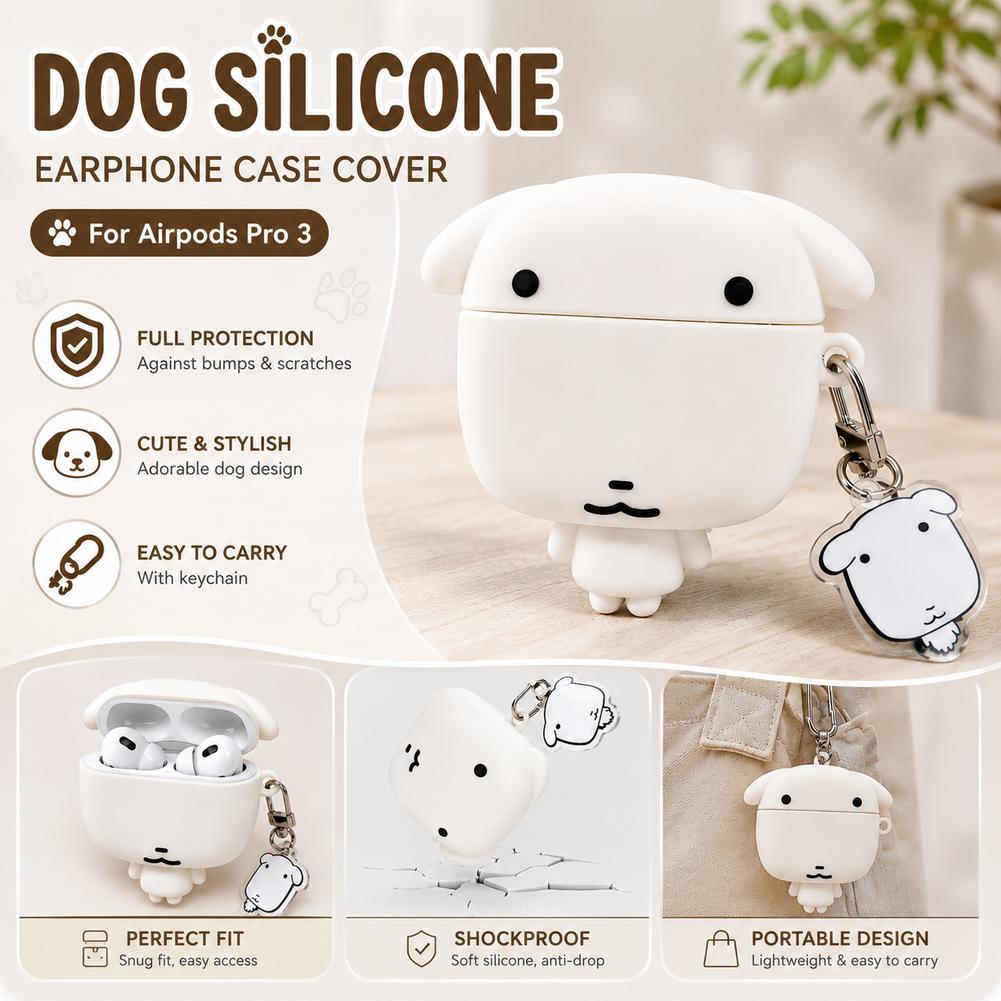 에어팟 4 프로 2 3 케이스 3D 귀여운 강아지 캐릭 - Airpod Case Cover 리뷰 및 가격