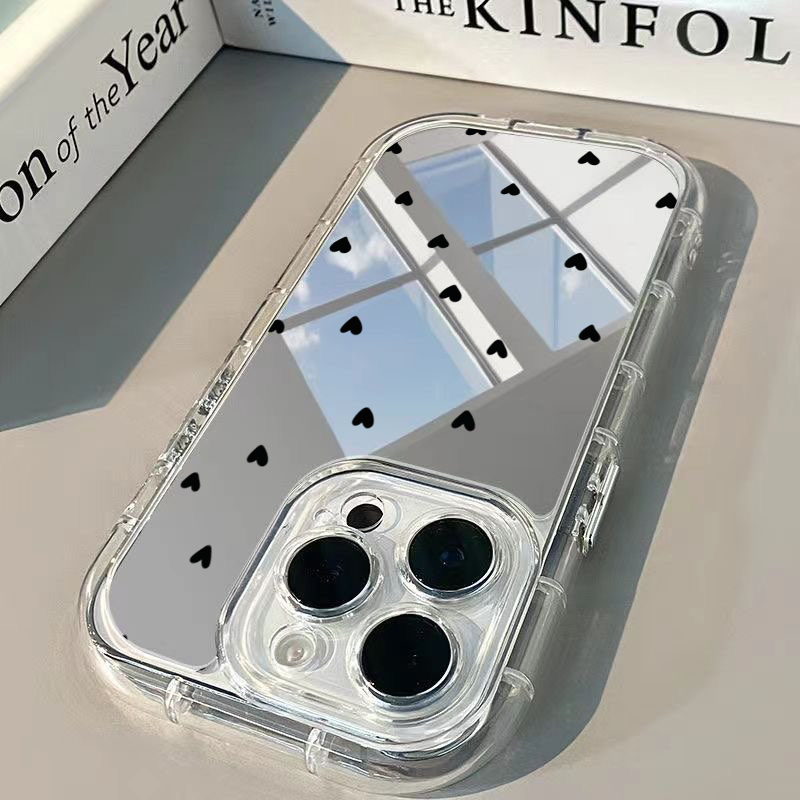 풀스크린 하트 패턴 폰 케이스 아이폰 17 16 15  - Phone Accessories Display 리뷰 및 가격